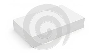 Simple white rectangular block displayed against a plain background