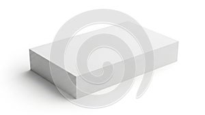 Simple white rectangular block