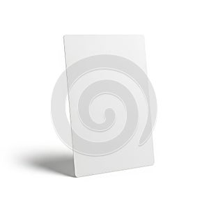 A simple white rectangular panel with a slight shadow effect