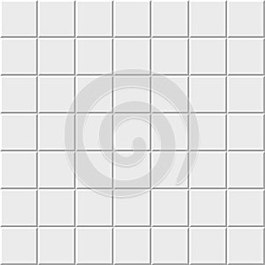 Simple white tiles pattern