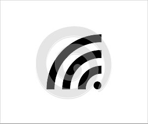 Simple wi-fi icon design template