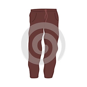 Simple winter clothing flat illustrations