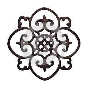 Simple Wrought Iron Decor Detail