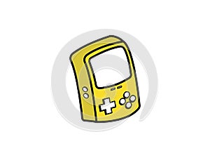 Simple Yellow Cartoon Gameboy Emulator