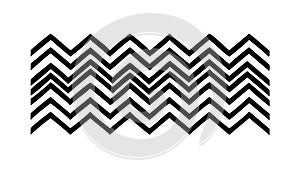 Simple Zigzag Line Pattern Abstract Background, vector design Generative AI