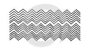 Simple Zigzag Wave Pattern Abstract Background Element, vector design Generative AI