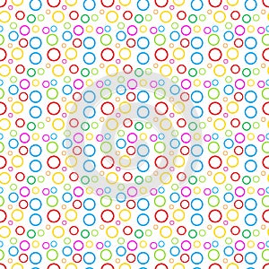 Simples pattern of colored circles. photo