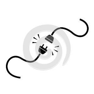 Plug and plughole. Connection concept.