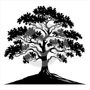 SimpleTree Silhouette Vector Graphics