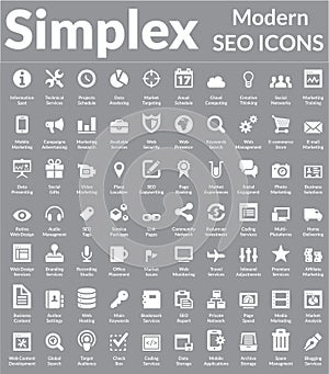 Simplex - Modern SEO Icons (Light Version)