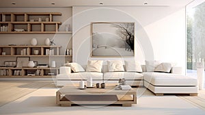 simplicity blurred interior design living room