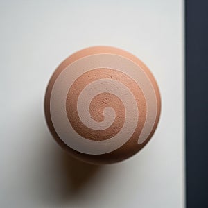 The simplicity of the composition emphasizes the object s shape and texture