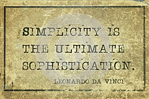 Simplicity is DaVinci