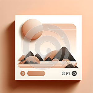 Simplicity in Design: Minimalist Social Media Post Graphics eps 17 photo