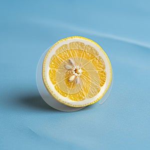 Simplicity emphasizes the fruit, creating a stark contrast with its bright