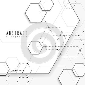 Simplicity hexagon element background design