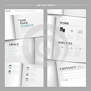 Simplicity one page website design