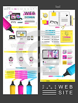 Simplicity one page website design