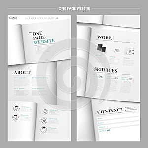 Simplicity one page website design photo