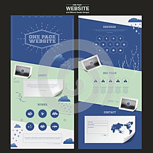 Simplicity one page website template design