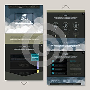 Simplicity one page website template design