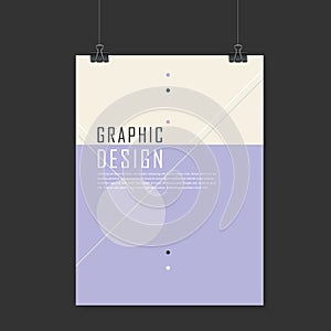 Simplicity poster template design