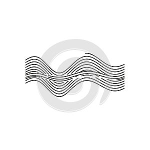 Simplicity and repetition of the pattern convey a sense of movement and