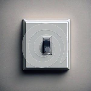 Simplicity in Switch: Modern Light Switch on Wall