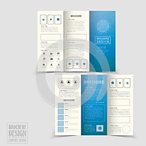 Simplicity tri-fold brochure template design