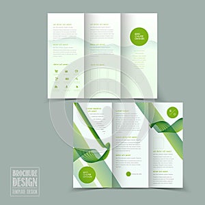 Simplicity tri-fold brochure template design