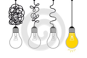 Simplification concept illustration