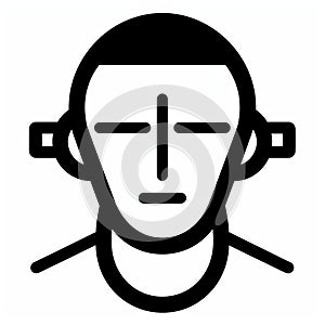 Simplified Figure Of A Man With Headphones: A Symbolic Nabis Artwork