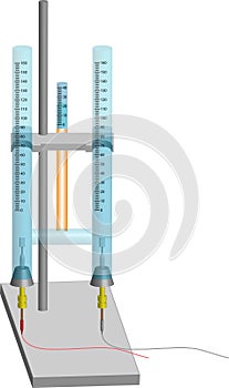 Simplified Hoffman Electrolysis apparatus