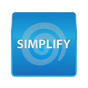 Simplify shiny blue square button