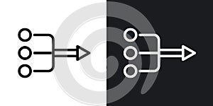 Simplify thin line vector icon set