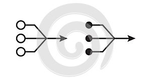 Simplify thin line vector icon set