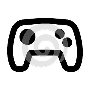 Simplistic console controller icon in vector and raster formats.