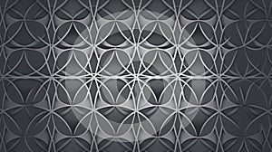 Simplistic Elegance: Gray Circular Pattern Background Illustration