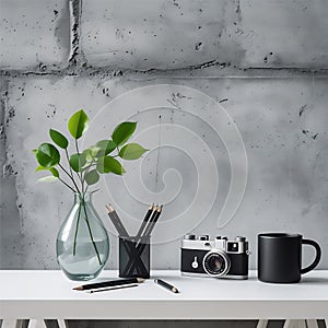 Simplistic and Stylish Desk Decor for a Productive Environment photo