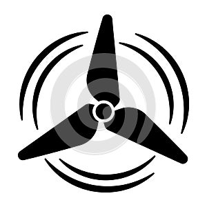 Simplistic Windmill Wind Power Icon