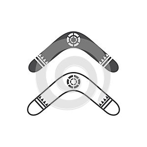 unique boomerang icon photo