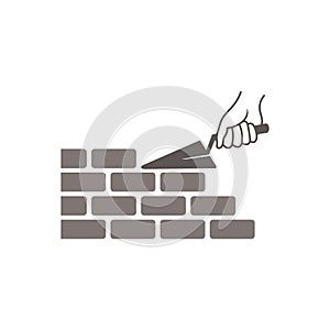 Simply bricklayer icon