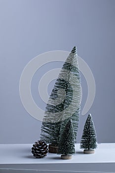Simply Christmas decoration with Christmas tree