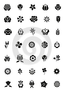 Simply flower icons photo