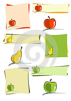 Simply fruit design elements