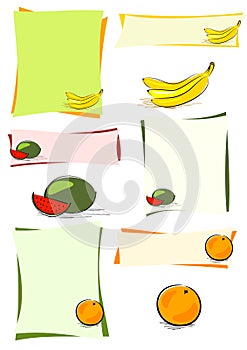 Simply fruit design elements