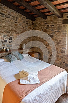 Simply furnished, cozy room in a Spanish country-style hotel photo