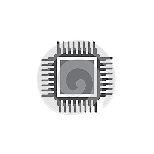 Simply icon of chip.