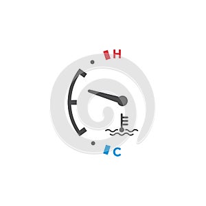 Simply icon of temperature icon