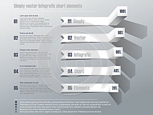 Simply vector infografic chart